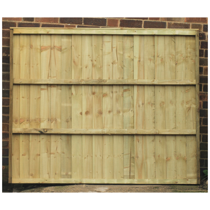 3ft / 4ft / 5ft / 6ft High X 6ft Wide Featheredge Panels Pressure Treated