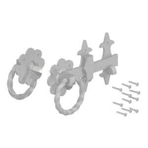 Ornamental ring latch for garden gate