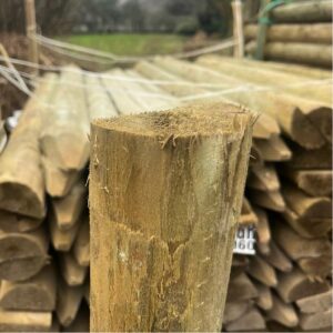 Peeled Half Round Post/Rails 100mm 125mm (4"/5")