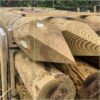 Peeled Round Strainer Post UC4 150 175mm(6"/7")