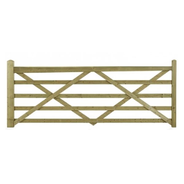 Somerfield 5 bar wooden gate