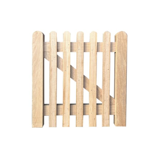 Hardwood picket gate