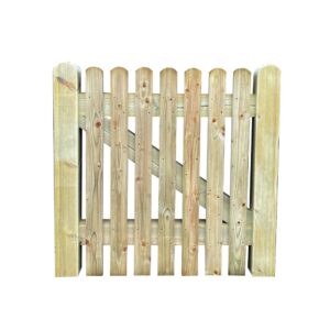 Softwood picket gate