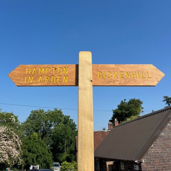 Footpath sign