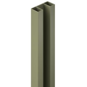 B827182G DuraPost® ALUMINUM INFILL PROFILE SET FOR VISTA COMPOSITE PANEL 18251755MM OLIVE GREY