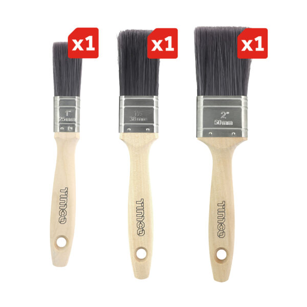 Professional Synthetic Paint Brush Mixed Set